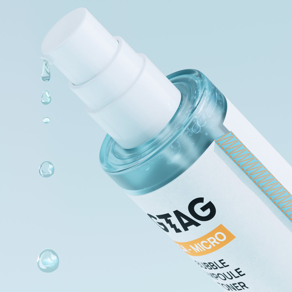 Teca-Micro Bubble Ampoule Toner, Hydration, Exfoliates